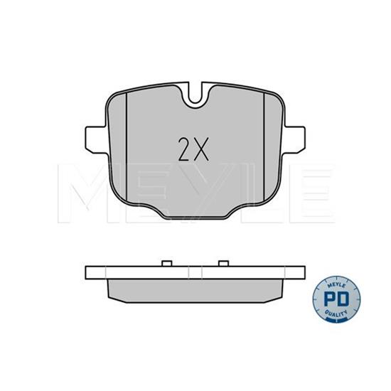 MEYLE Brake Pad Set 025 247 0318/PD