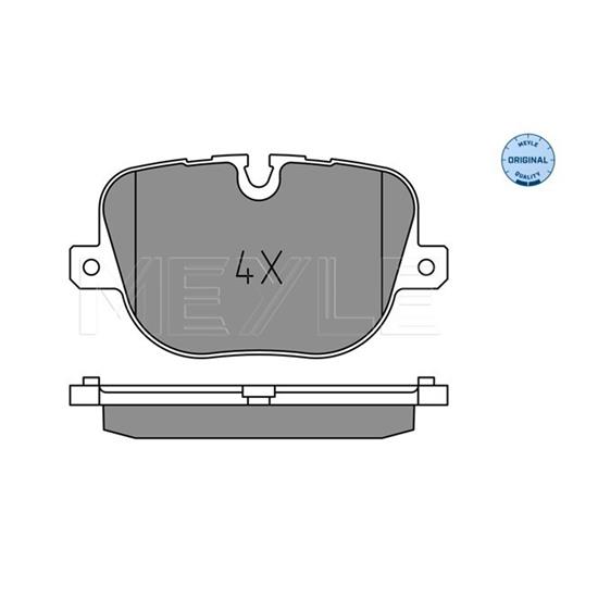 MEYLE Brake Pad Set 025 250 8517