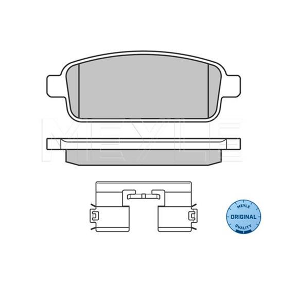 MEYLE Brake Pad Set 025 250 9616/W