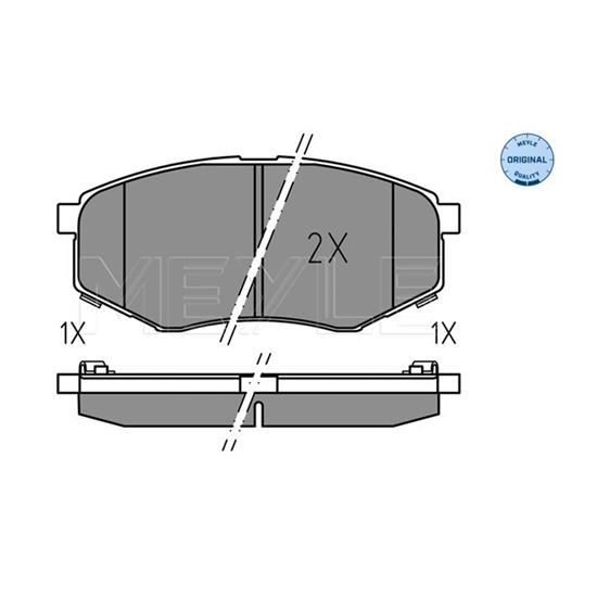 MEYLE Brake Pad Set 025 251 8718