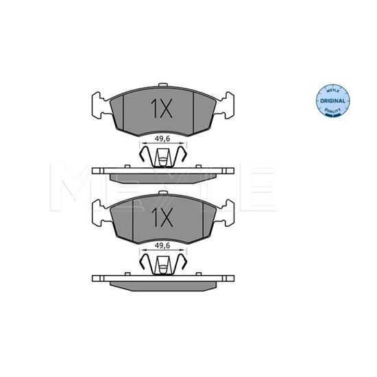 MEYLE Brake Pad Set 025 253 2317