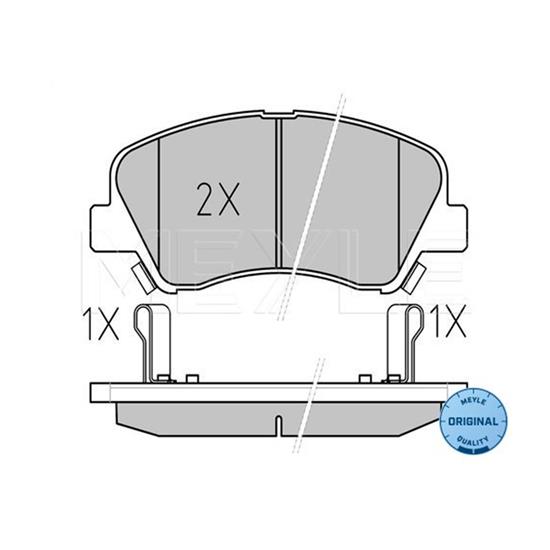 MEYLE Brake Pad Set 025 253 4818