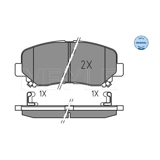 MEYLE Brake Pad Set 025 255 6416