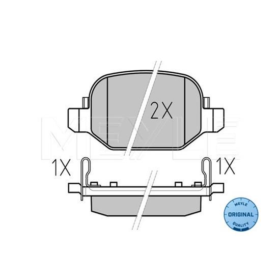 MEYLE Brake Pad Set 025 256 5217