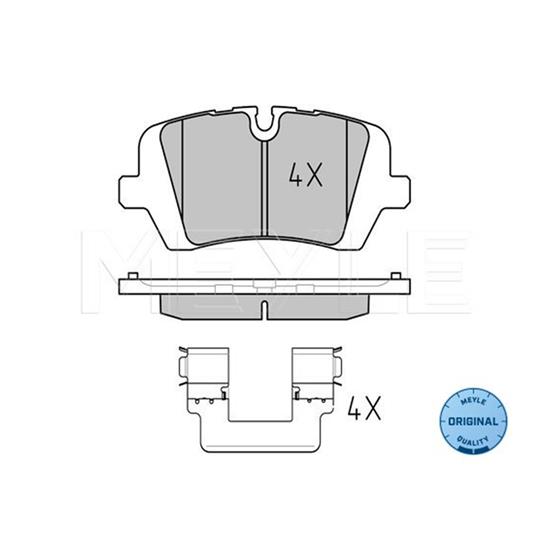 MEYLE Brake Pad Set 025 257 2016