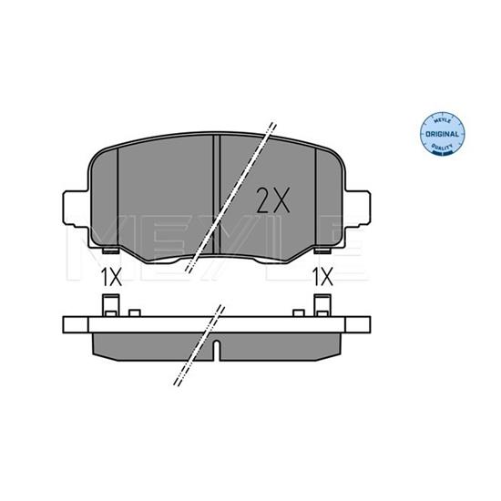 MEYLE Brake Pad Set 025 257 3318