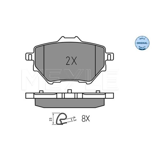 MEYLE Brake Pad Set 025 258 3917