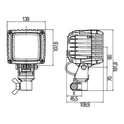 HELLA Worklight Headlight 1GA 996 192-181