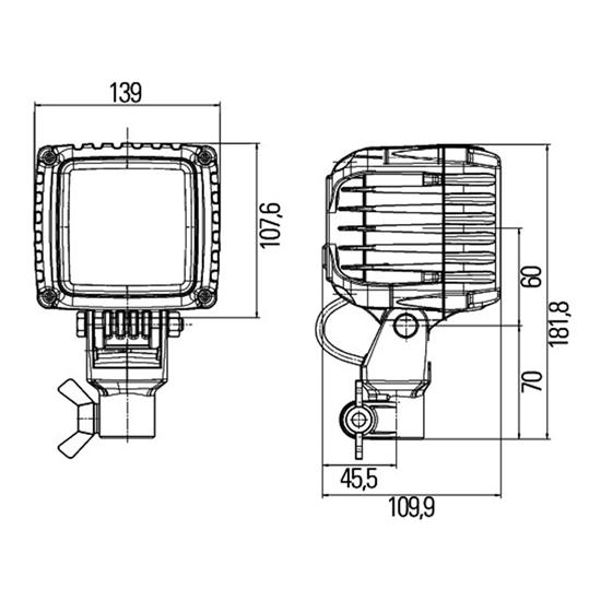 HELLA Worklight Headlight 1GA 996 192-181