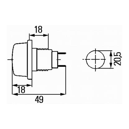 HELLA Position Light 2PF 003 563-187