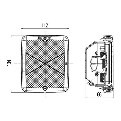 HELLA Reverse Backup Light 2ZR 013 236-111