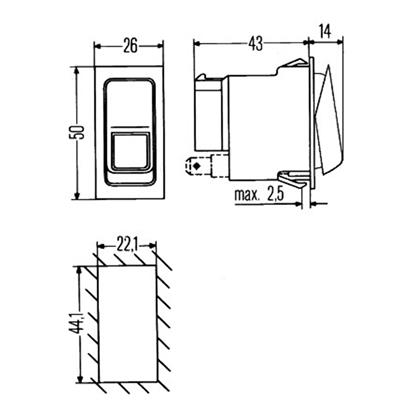 HELLA Switch 6EH 007 832-021