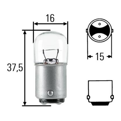 10x HELLA Bulb direction indicator 8GA 002 071-361