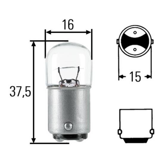 10x HELLA Bulb 8GA 002 071-361