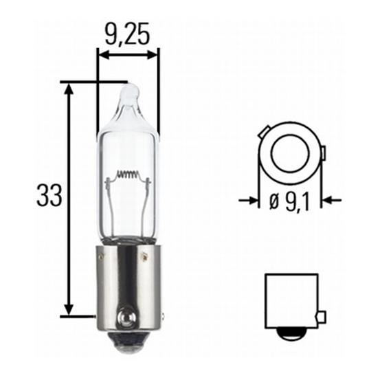 10x HELLA Bulb direction indicator 8GH 008 417-012