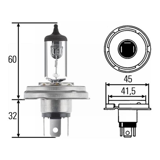 10x HELLA Headlight Headlamp Bulb 8GJ 003 133-242