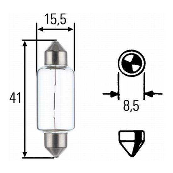 10x HELLA Reverse Backup Light Bulb 8GM 002 091-181