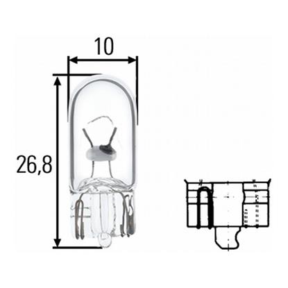 10x HELLA Indicator Flasher Bulb 8GP 003 594-141