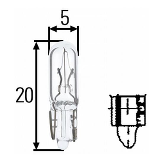 10x HELLA Bulb 8GP 002 095-241