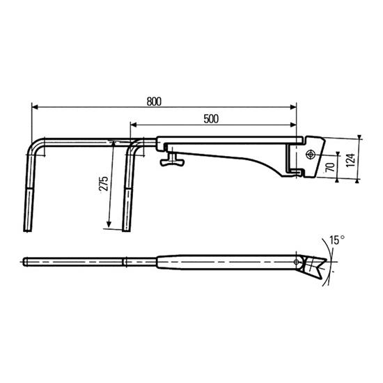 HELLA Drivers Cab Outside Mirror Holder 8HG 501 257-042