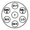 10x HELLA Socket 8JB 008 085-021