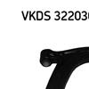 SKF Control ArmTrailing Arm wheel suspension VKDS 322030 B