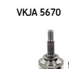 SKF Driveshaft CV Joint Kit VKJA 5670