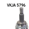 SKF Driveshaft CV Joint Kit VKJA 5796