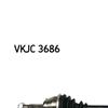 SKF Driveshaft VKJC 3686