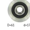 SKF Alternator Freewheel Clutch Pulley VKM 03116