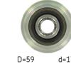 SKF Alternator Freewheel Clutch Pulley VKM 03307