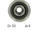 SKF Alternator Freewheel Clutch Pulley VKM 03410