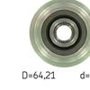 SKF Alternator Freewheel Clutch Pulley VKM 03411