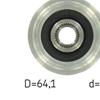 SKF Alternator Freewheel Clutch Pulley VKM 03508