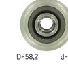 SKF Alternator Freewheel Clutch Pulley VKM 03608