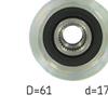 SKF Alternator Freewheel Clutch Pulley VKM 03651