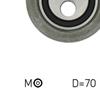 SKF Timing Cam Belt Tensioner Pulley VKM 13130