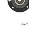 SKF Timing Cam Belt Deflection Guide Pulley VKM 21032