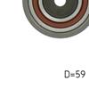 SKF Timing Cam Belt Deflection Guide Pulley VKM 21202