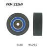 SKF Timing Cam Belt Deflection Guide Pulley VKM 21269