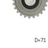 SKF Timing Cam Belt Deflection Guide Pulley VKM 22390