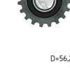 SKF Timing Cam Belt Deflection Guide Pulley VKM 24100