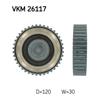 SKF Timing Cam Belt Deflection Guide Pulley VKM 26117