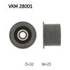 SKF Timing Cam Belt Deflection Guide Pulley VKM 28001