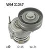 SKF Poly V Ribbed Belt Tensioner Pulley VKM 31047