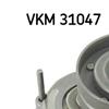 SKF Poly V Ribbed Belt Tensioner Pulley VKM 31047