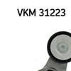 SKF Poly V Ribbed Belt Tensioner Pulley VKM 31223