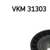 SKF Poly V Ribbed Belt Deflection Guide Pulley VKM 31303