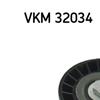 SKF Poly V Ribbed Belt Deflection Guide Pulley VKM 32034