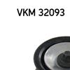 SKF Poly V Ribbed Belt Deflection Guide Pulley VKM 32093